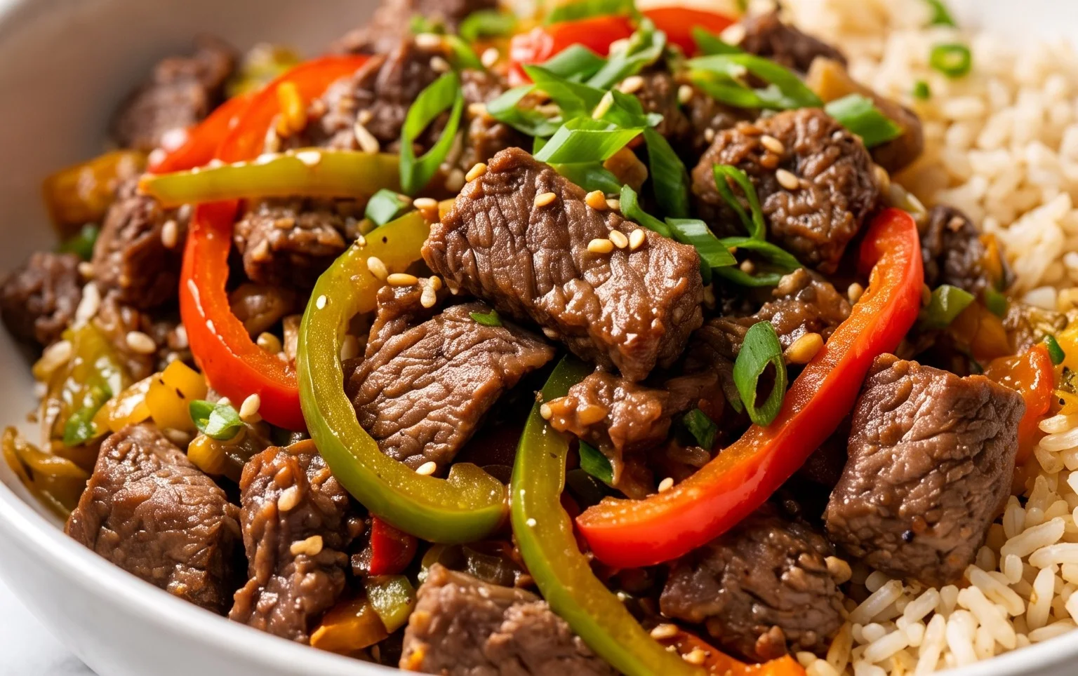 Beef Pepper Rice Bowl is a delicious meal option.