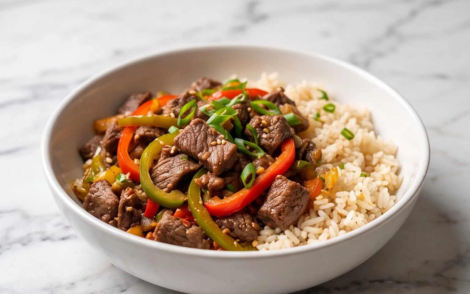 Beef Pepper Rice Bowl is a delicious meal option.