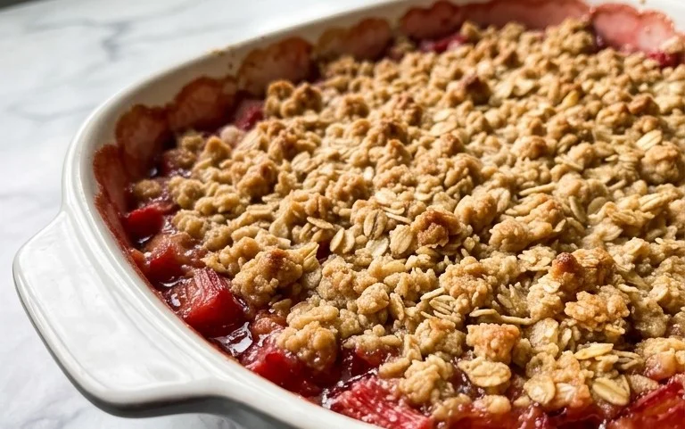 Easy Rhubarb Crisp