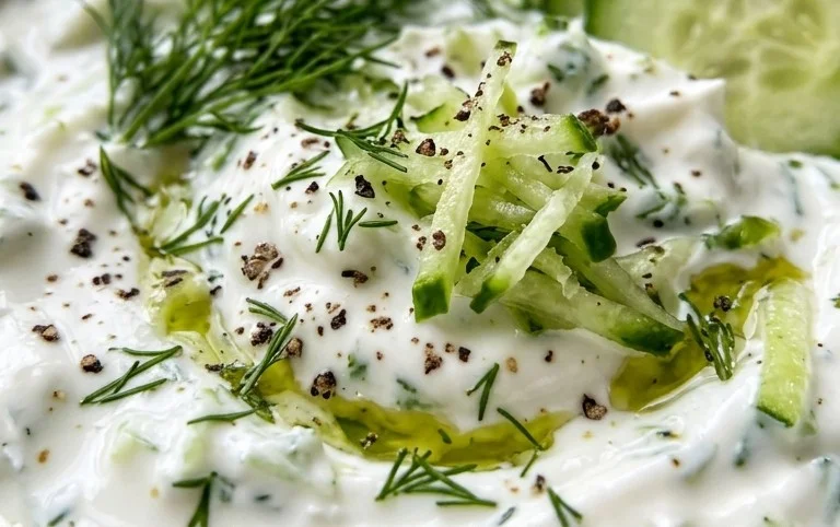 Cucumber Dip with Sour Cream and Dill