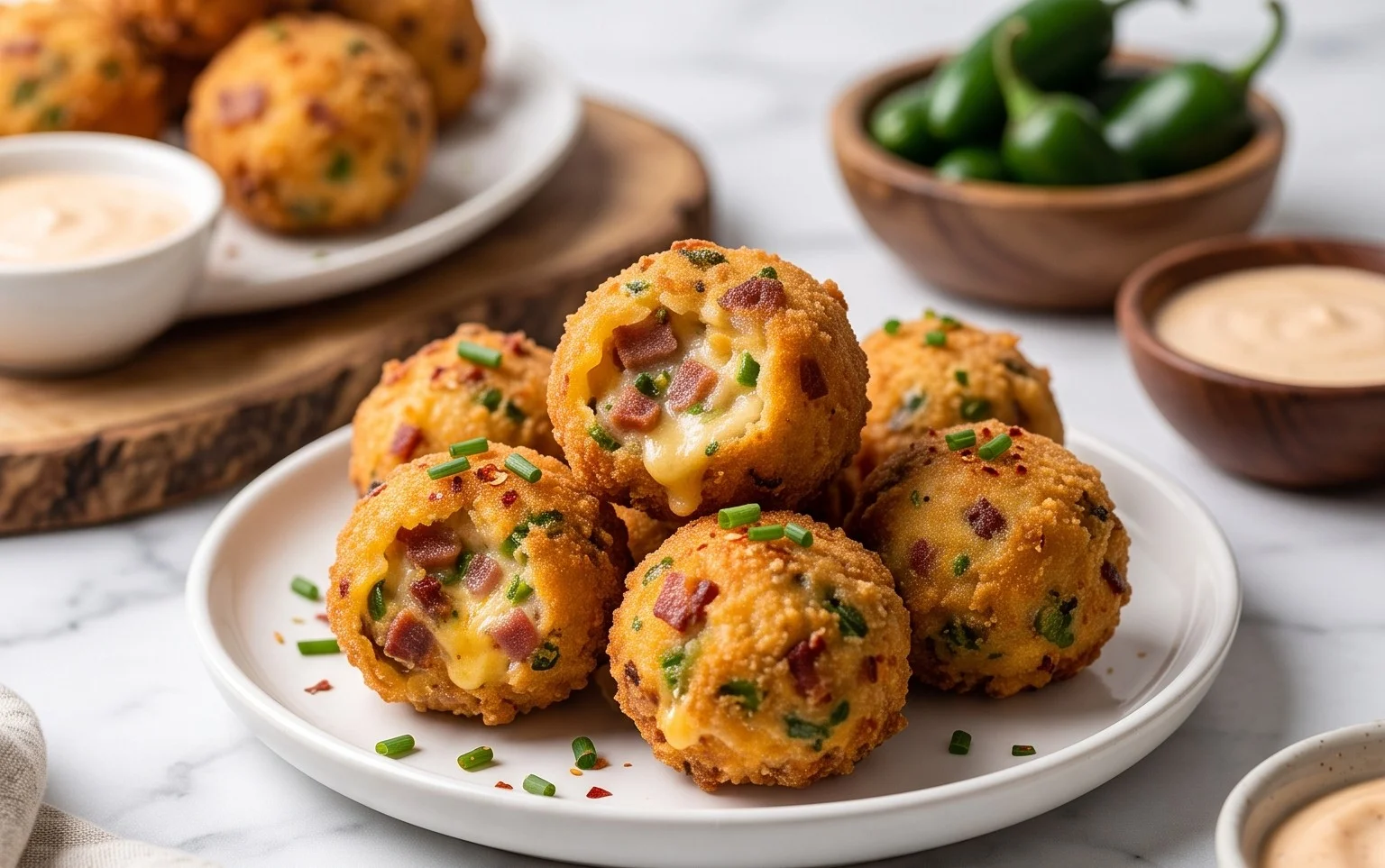 Beef Bacon Jalapeño Popper Cheese Balls