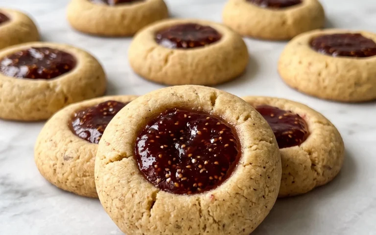 Cardamom Fig Thumbprint Cookies
