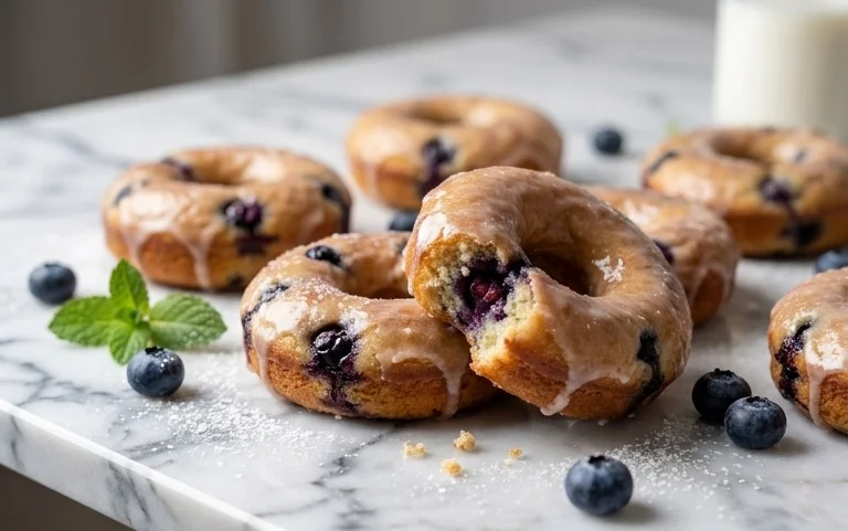 Blueberry Cake Donuts
