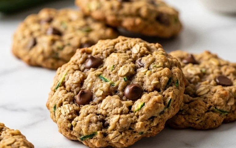 Healthy Zucchini Oatmeal Cookies