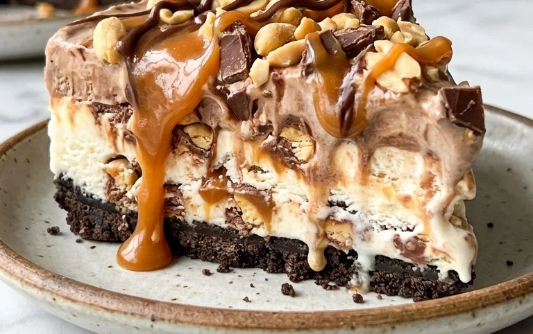 Buster Bar Ice Cream Cake