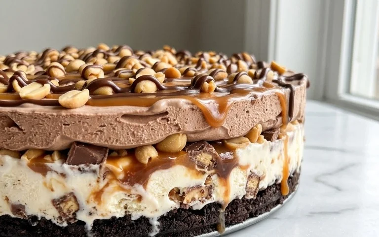 Buster Bar Ice Cream Cake